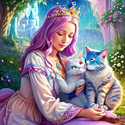 Královna a kouzelný kocour, kteří přinesli déšť
