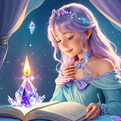 Elinka a kouzelná svíčka s diamantem léčení smutku