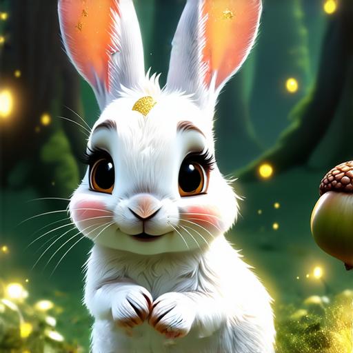 Králík Fík a kouzelný žalud: Jak malý hrdina zachránil lespohádky