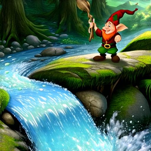 Trpaslík Rudoš a kouzelný potůček v boji se zlým vílákem