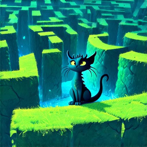 Kocour Matýsek a dráček Vítek v kouzelném bludištipohádky