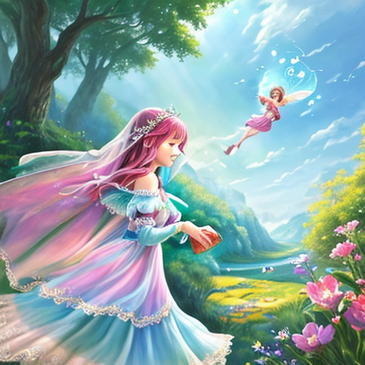 Marjánka a závoj víly, jenž dar větru v srdci zanechal